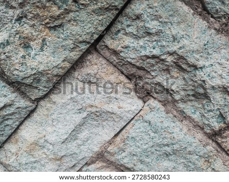 Andesite Rock Texture Interweaving in a Precise Diagonal Formation