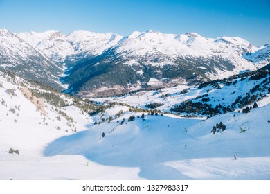 Andorra GrandValira Ski. Pyrenees Mountains