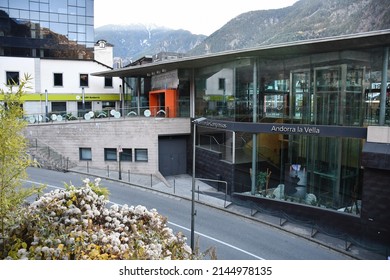 Andorra La Vella, Andorra - December 8, 2019: The Centre De Congressos (convention Center).