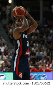 Andrew Albicy Of France During Friendly Game Basketball Match Between France Vs Montenegro 8,15,2019 Astroballe Lyon France