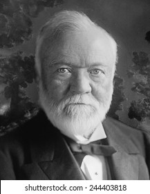 Andrew Carnegie 1835-1919 Scottish-American industrialist and philanthropist. Ca. 1905 - Shutterstock ID 244403818