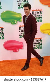 Andrew Garfield At The 2012 Nickelodeon Kids' Choice Awards, Galen Center,  Los Angeles, CA 03-31-12