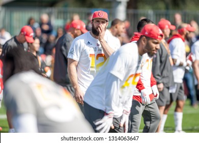 Andrew Luck - NFL PRO BOWL Practice 2019 At The ESPN WILD WORLD OF SPORTS COMPLEX In Orlando Florida USA On Friday 25th January 2019 