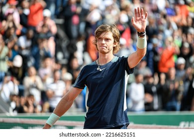 Andrey Rublev Of Russia During The French Open, Grand Slam Tennis Tournament On May 24, 2022 At Roland-Garros Stadium In Paris, France.