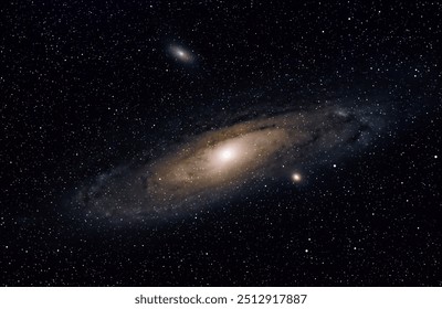 The Andromeda Galaxy in the constellation Andromeda. The Andromeda Galaxy, also known as Messier 31 (M31), is a spiral galaxy that's the closest major galaxy to the Milky Way - Powered by Shutterstock