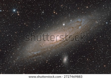 Andromeda Galaxy deep space view