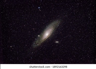 Andromeda Galaxy M31 – January 10, 2021, Ibaraki Prefecture, Japan. Taken with a standard digital single reflex camera and camera lens.