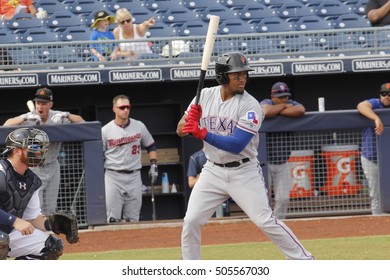 Andy Ibanez First Baseman For The Surprise Saguaros At Peoria Stadium In Peoria AZ USA 10-27-2016.