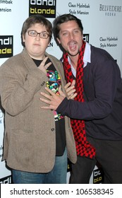 Andy Milonakis And Simon Rex  At Bondi Blonde's Style Mansion. Style Mansion International, Beverly Hills, CA. 02-09-09