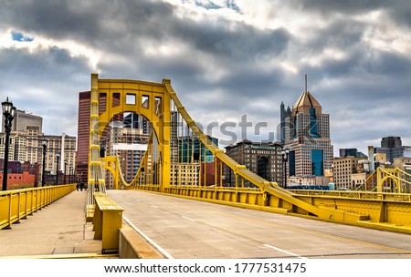 Andy Warhol Bridge across the Allegheny River in Pittsburgh - Pennsylvania, United States