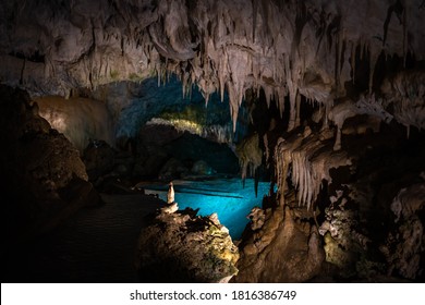 Anemoptera Cave is found near the Pramanda village, with its abundant stalagmite deposits and underground waterfalls and lakes. - Shutterstock ID 1816386749