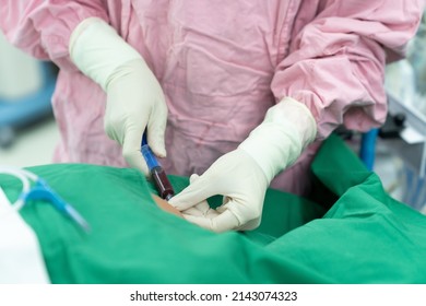 Anesthesiologist Doctor Puncture Subclavian Vein