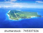 Angaur Island landing strip areal view, Palau, Battle of Peleliu, Palau 1944, fought between the US and Japan in World War II