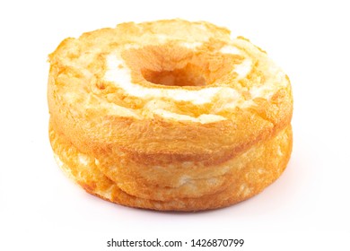 Angel Food Cake Isolated On A White Background