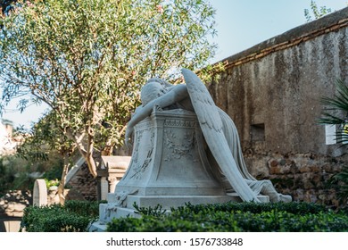 Angel Of Grief Sculpted By William Wetmore Story In Memory Of His Wife Buried In Cimitero Acattolico.