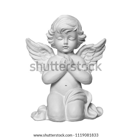 Angel isolated on white background  