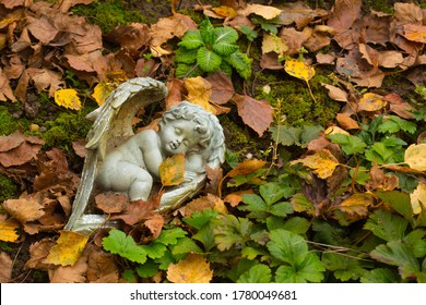 Angel On Graveyard For Grieving Parents Of Stillbirth Children