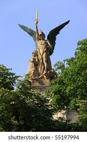 The Angel On The Roof Of Vineyard Theatre In Prague