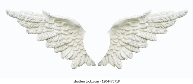 Similar Images, Stock Photos & Vectors of Angel wings isolated on white ...