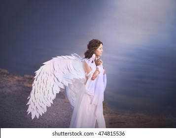 Angelic beautiful woman