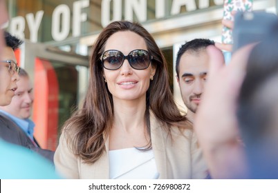 Angelina Jolie on the autograph session after Women in the World Canada Summit during the 2017 Toronto International Film Festival - September 11, 2017 in Toronto, Canada