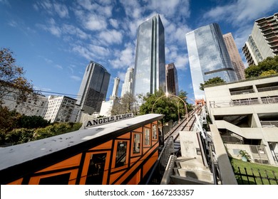 Angels Flight Railway In Los Angeles