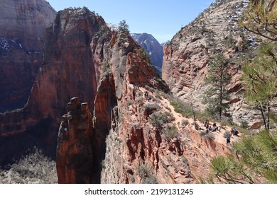 Angels Landing Trail In Zion National Park