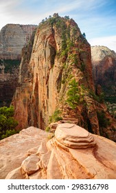 Angels Landing Trail At Zion National Park