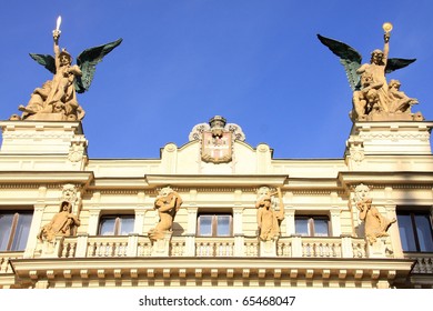 Angels On The Roof Of Vineyard Theatre In Prague