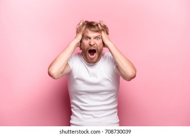 The anger and screaming man - Shutterstock ID 708730039