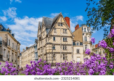 Angers, Loire Valley area, France: Adam's House, house of artisans; timber-framed house in Sainte Croix Square