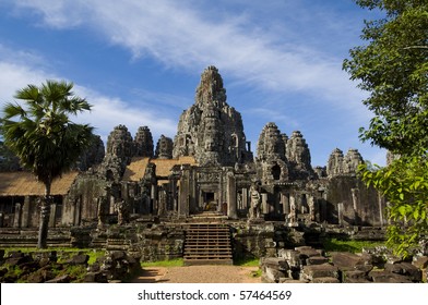 Angkor Thom With Blue Sky