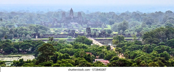 Angkor Wat Aerial View, Siem Reap, Cambodia