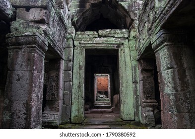 Angkor Wat In Cambodia, Tomb Raider Scenery, Corridor