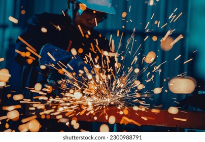 angle grinder for grinding Metal processing with an angle grinder sparks in metal - Powered by Shutterstock