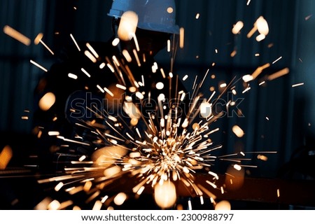 angle grinder for grinding Metal processing with an angle grinder sparks in metal