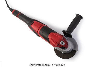 Angle Grinder Isolated On A White Background