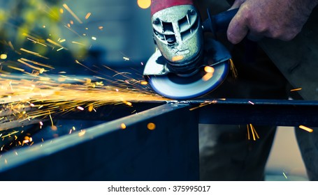 Angle Grinder Sparks