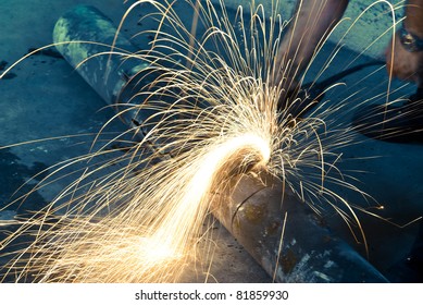 Angle Grinder Sparks