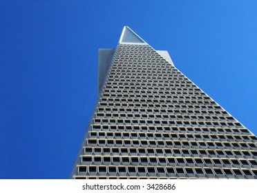Angle shot of transamerica building in San Francisco, CA