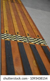 Angled Pinewood Derby Race Track