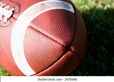 Angled shot of a football - Powered by Shutterstock