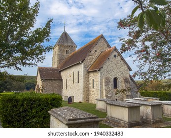 The Anglo Saxon Flint Church Of St Andrews At Bishopstone, East Sussex, Southern England