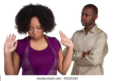 Angry African American Couple