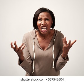 Angry African American Woman