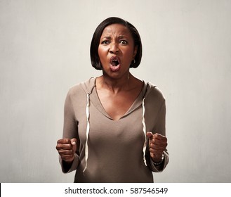 Angry African American Woman