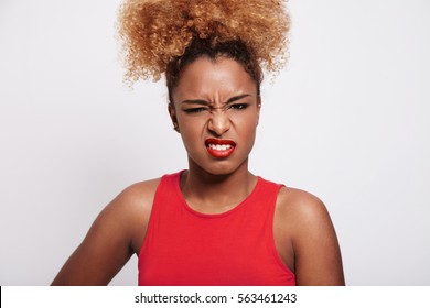 Angry Black Woman Screw Her Face Stock Photo 563461243 | Shutterstock