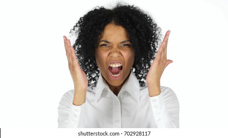 Angry Black Woman Yelling