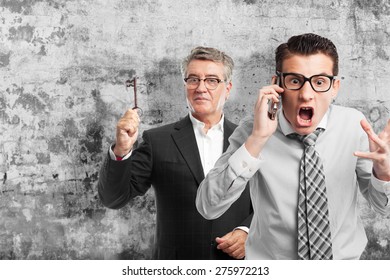 angry businessman on phone