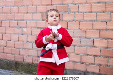 Angry Child Disguised As Santa, Hate Christmas